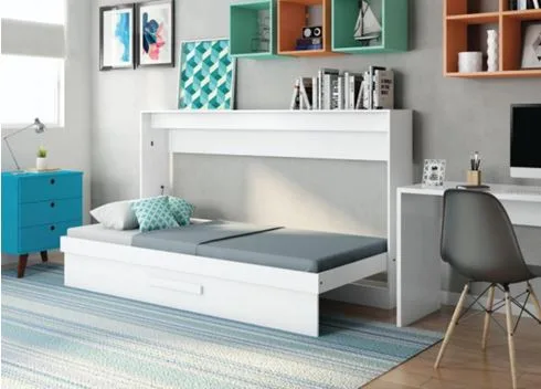 Cama dobra é opção para aliar otimização de espaços com design moderno