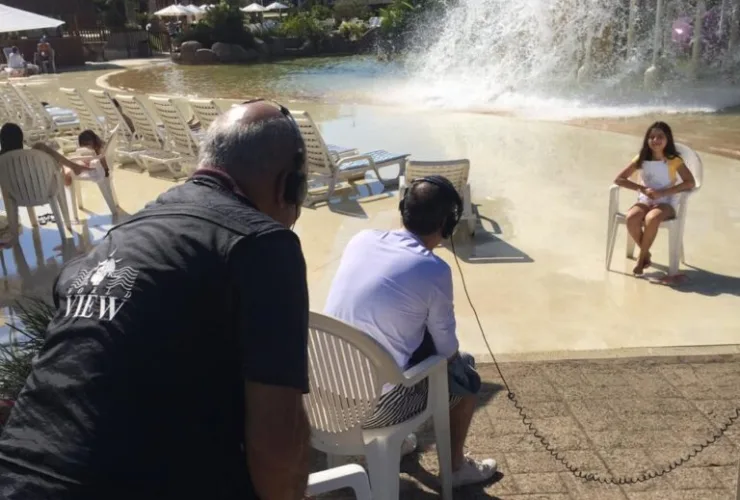 Mabu Thermas e Blue Park viram cenário para gravação de programa da Rede Record