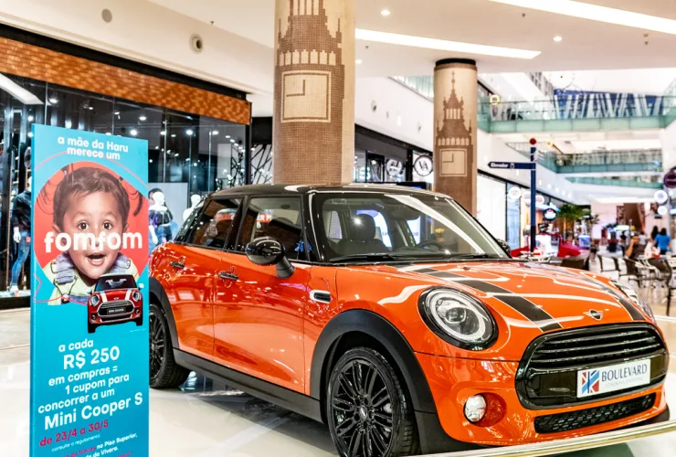 Sorteio de Mini Cooper estimula compras para o Dia das Mães no Boulevard Londrina Shopping
