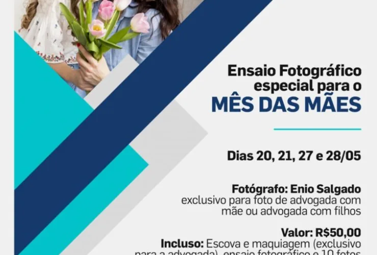 CAA/PR convida advogadas para ensaio fotográfico especial do Mês das Mães