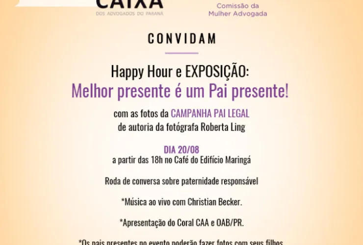CAA/PR e OAB promovem exposição sobre paternidade responsável no Edifício Maringá