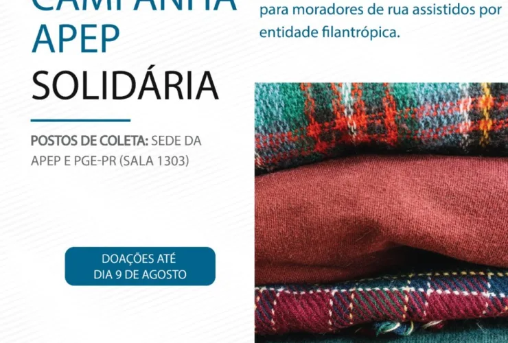 APEP promove campanha solidária para amparar moradores de rua