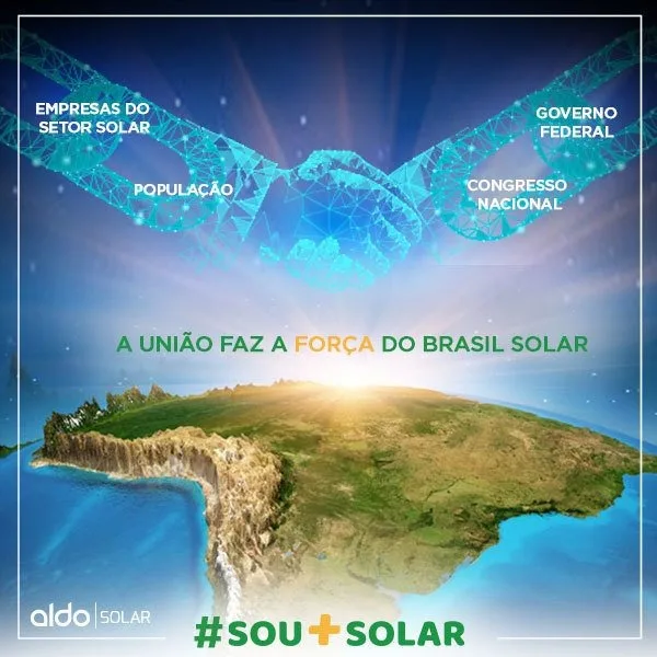 A união faz a força para um Brasil Solar: o sol é de todos nós