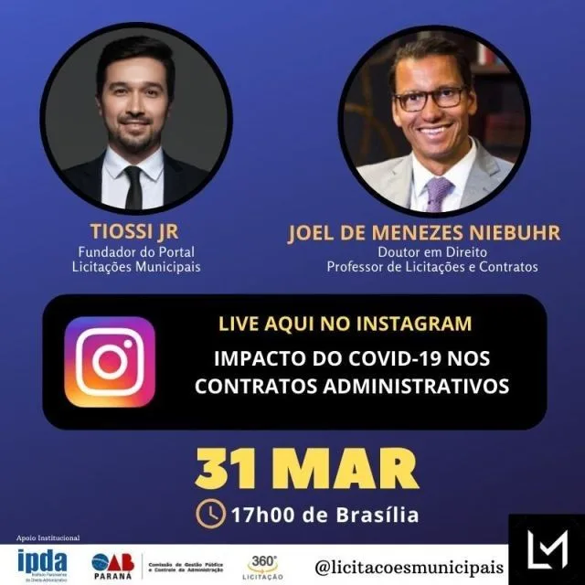 Lives gratuitas sobre Gestão Pública