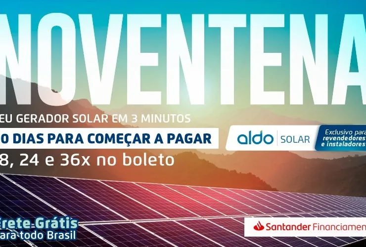Em tempos de Covid-19, ALDO Solar lança campanha com frete grátis e 90 dias para pagar