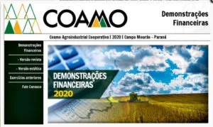 Coamo inova na apresentação das Demonstrações Financeiras do exercício 2020