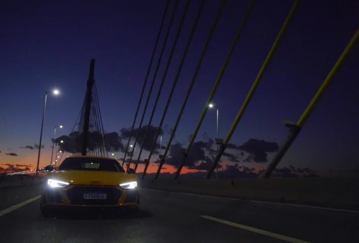Carros da Audi são filmados em cartões postais de Santa Catarina