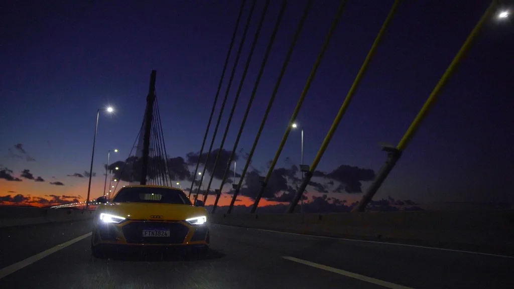 Carros da Audi são filmados em cartões postais de Santa Catarina