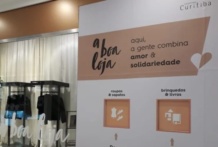 Segunda edição da A Boa Loja arrecada doações em shopping de Curitiba
