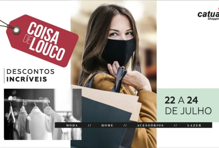 Coisa de Louco: descontos chegam a 70% no Catuaí Shopping
