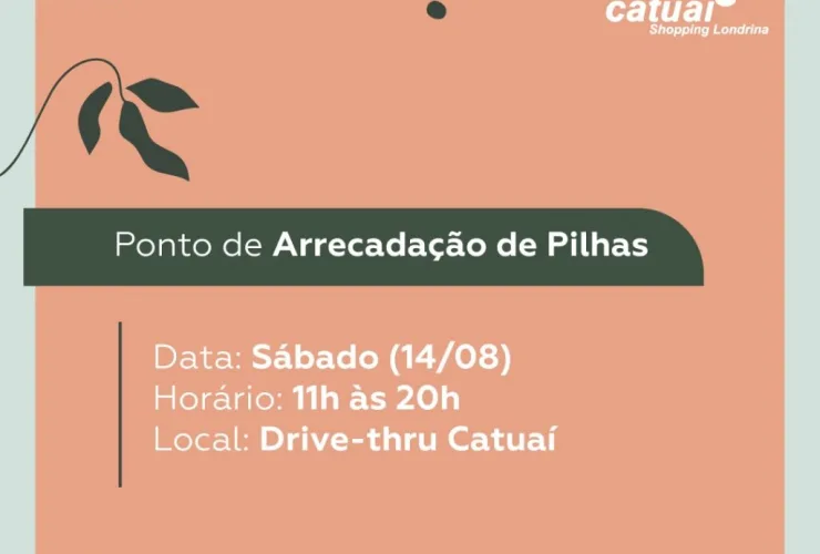 Dia do Lixo Zero em Londrina: shopping arrecadará pilhas usadas