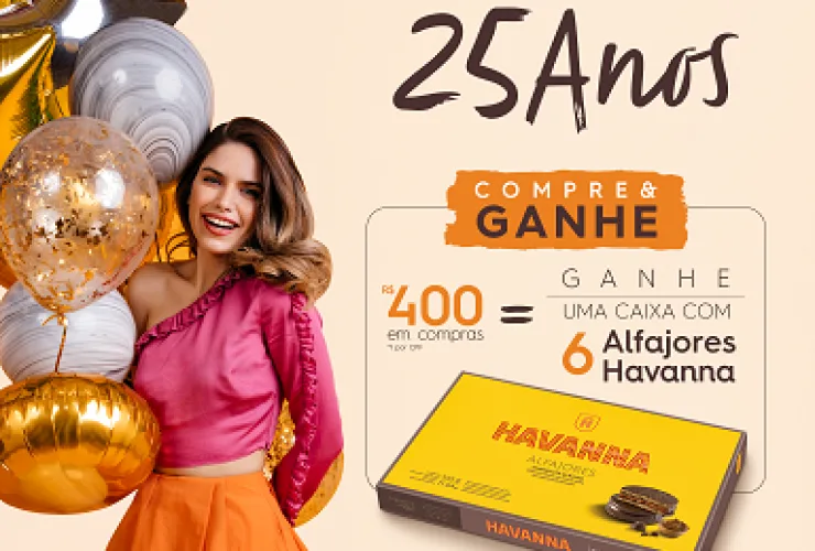 Shopping Curitiba comemora 25 anos com compre e ganhe de alfajores Havanna