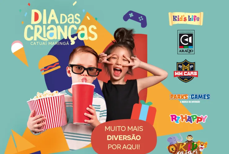 Catuaí Maringá cria mapa e hotsite com opções para o Dia das Crianças
