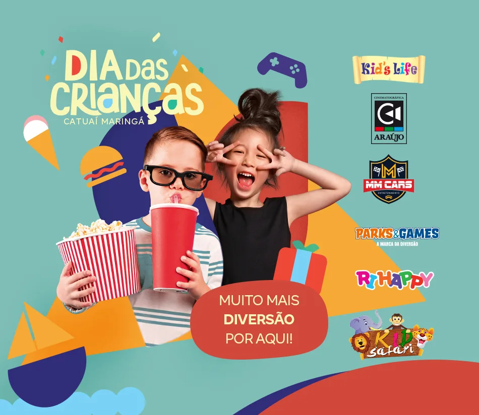 Catuaí Maringá cria mapa e hotsite com opções para o Dia das Crianças