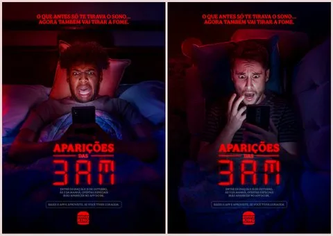Burger King anuncia ofertas às 03h00, horário que marca o pico dos fenômenos paranormais