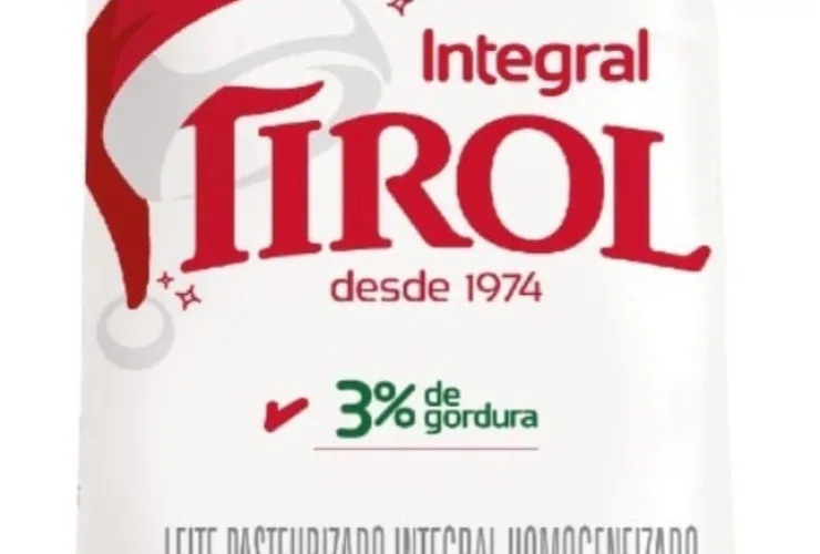 Tirol lança embalagem natalina para Leite Tipo C