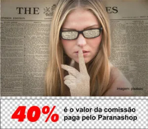 Ganhe dinheiro publicando conteúdo patrocinado no Paranashop