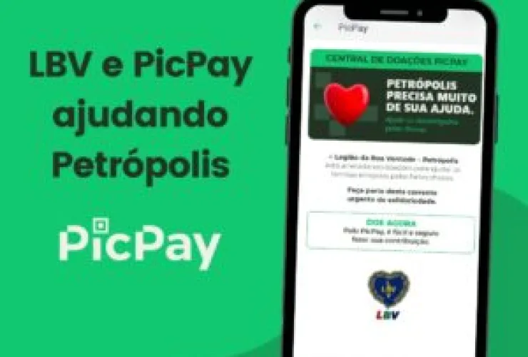 LBV e PicPay mobilizam doações para as vítimas das chuvas em Petrópolis