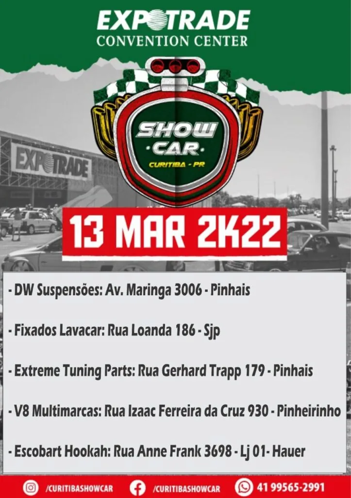 Curitiba Show Car chega à sua 14ª edição