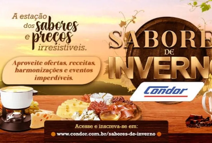 Sabores de Inverno Condor terá vinhos exclusivos e mix com custo-benefício