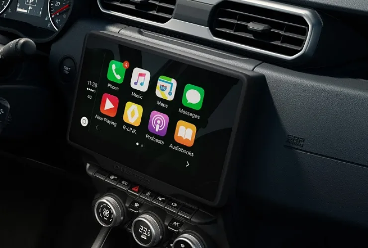 Renault Duster recebe nova central multimídia display link wireless
