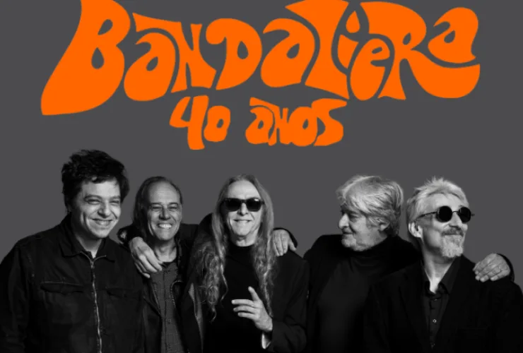 Fim de semana com show de rock da Bandaliera no Teatro Ebanx Regina Vogue