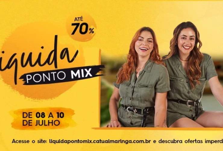 Shopping Catuaí promove Liquida Ponto Mix neste fim de semana com descontos de até 70%