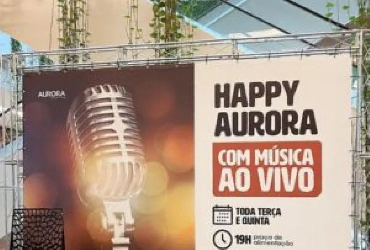  “Música na Praça” no Aurora Shopping em agosto tem sax, piano, gaita e violão