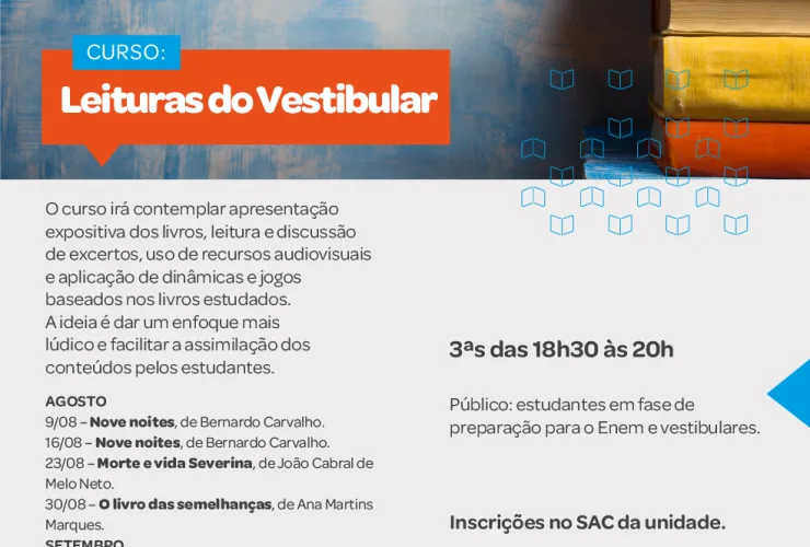 Sesc da Esquina apresenta livros essenciais para os principais vestibulares