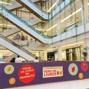 Feira de Livros tem títulos a partir de R$ 10,00 no Aurora Shopping