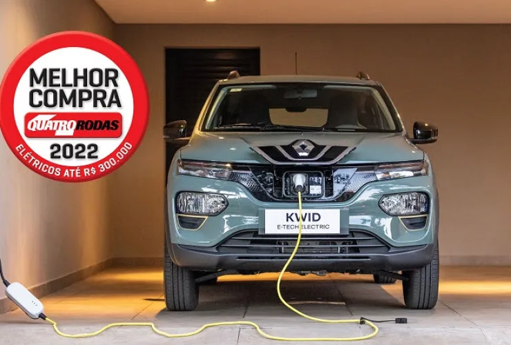 Renault Kwid E-Tech é eleito a melhor compra e destaque do ano pela revista Quatro Rodas