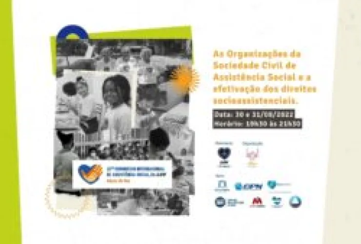 “As Organizações da Sociedade Civil de Assistência Social e a efetivação dos direitos socioassistenciais” é tema de congresso on-line