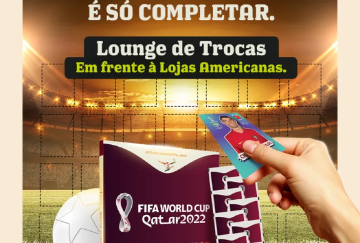 Curitiba recebe mais um ponto de troca de figurinhas do Álbum da Copa