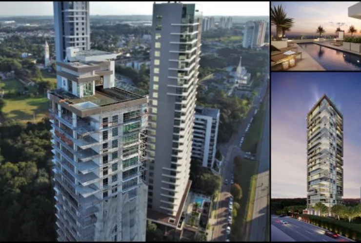 Edifício residencial de Curitiba segue modelo norte-americano de terraço compartilhado
