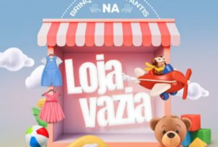 "Loja Vazia" no Aurora Shopping arrecada doações para crianças