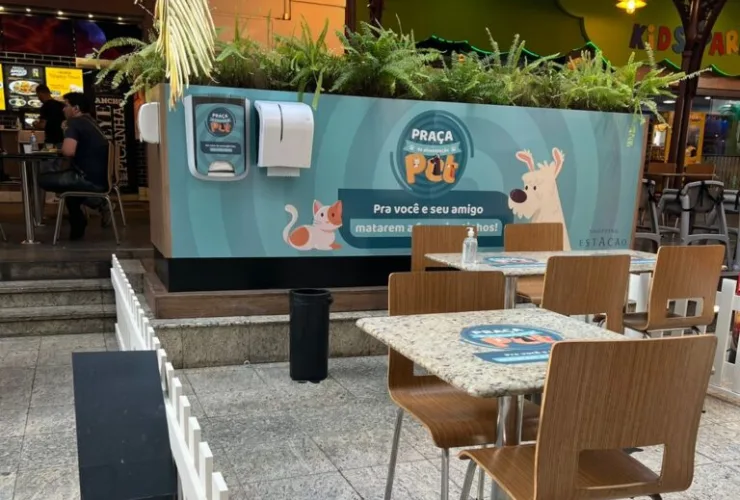Shopping Estação cria praça de alimentação para público pet