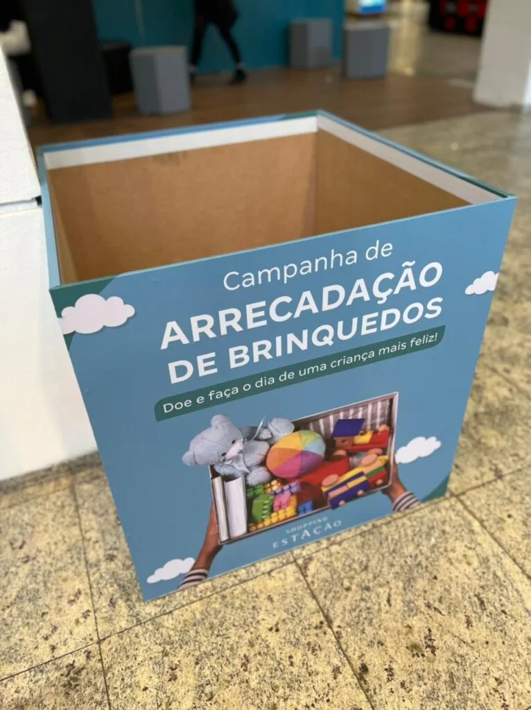 Shopping Estação arrecada brinquedos para instituição de Curitiba