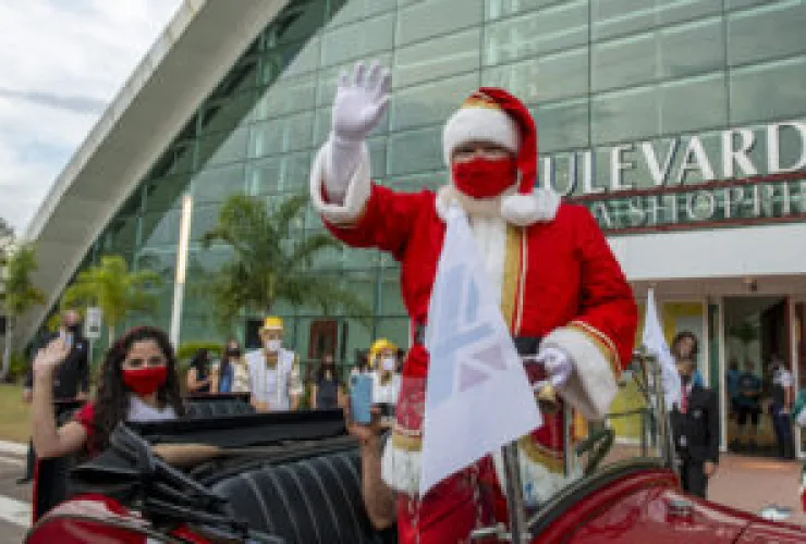 Papai Noel chega neste sábado no Boulevard Shopping