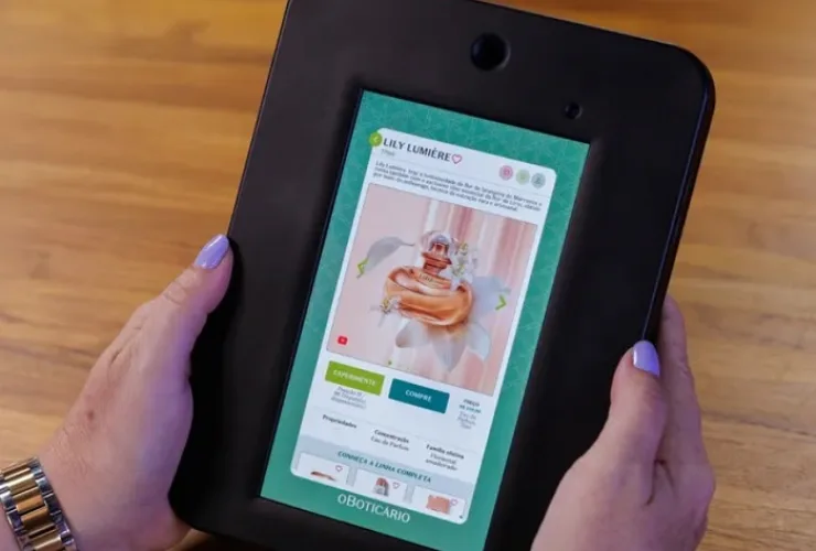 Grupo Boticário inova com tablets que liberam fragrâncias e catálogo digital para venda direta