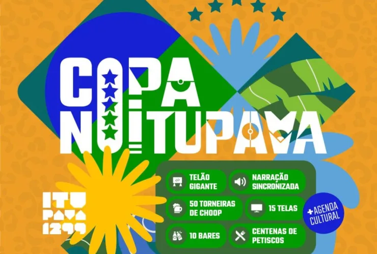 Complexo gastronômico Itupava 1299 terá transmissão dos jogos da Copa do Mundo em um mega telão de 6m x 5m