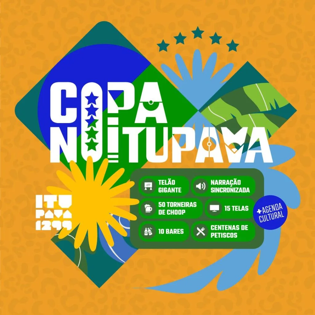 Complexo gastronômico Itupava 1299 terá transmissão dos jogos da Copa do Mundo em um mega telão de 6m x 5m