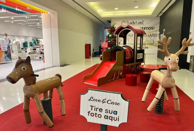 Shopping Curitiba tem programação infantil de Natal, em parceria com a Mili