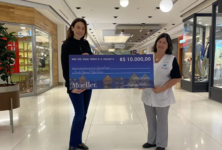 Ação do Shopping Mueller beneficia a Escola Nilza Tartuce