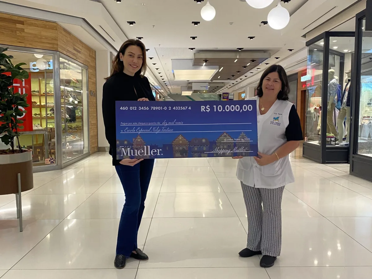 Ação do Shopping Mueller beneficia a Escola Nilza Tartuce