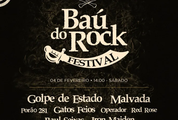 Operador participa do Baú do Rock Festival ao lado do Malvada e Golpe de Estado