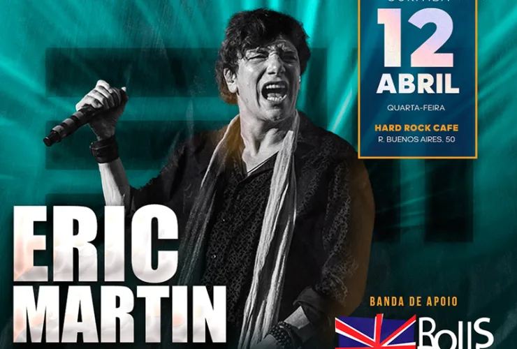 Eric Martin retorna ao Brasil e traz show inédito ao Hard Rock Cafe Curitiba