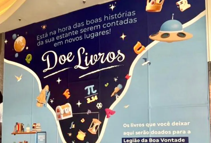 Shopping da capital paranaense arrecada livros em campanha beneficente