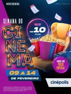 Semana do Cinema: Cinépolis do Jockey Plaza Shopping terá ingressos a R$10