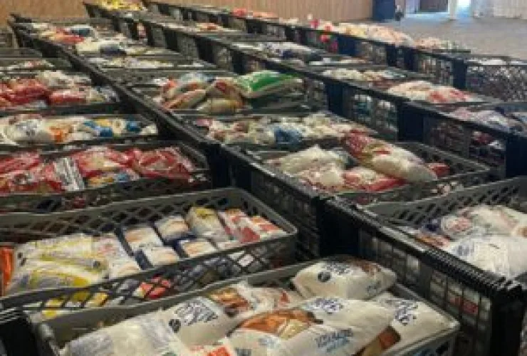 Ingresso solidário no Carnaval do Aurora Shopping  rende mais de 3 toneladas de alimentos ao HCL