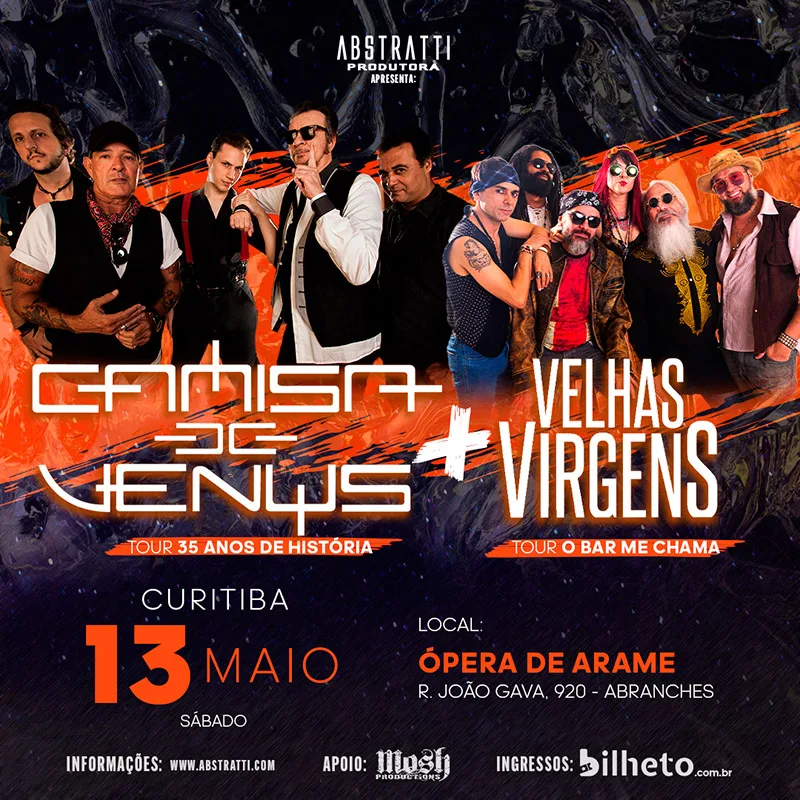 Camisa de Vênus e Velhas Virgens unem forças no palco da Ópera de Arame